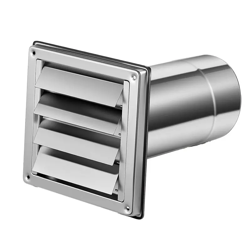A02M-Wall Vent Cover For House Exhaust Duct Kit Including Removable Extension Pipe- For Outdoor Dryer Vent Covers