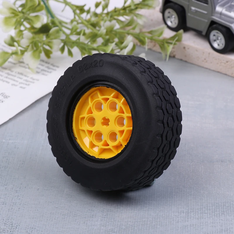 

MOC Technical Tire Wheel Hub DIY Bricks Car Truck 32019+86652 Construction Building Compatible Tech Parts