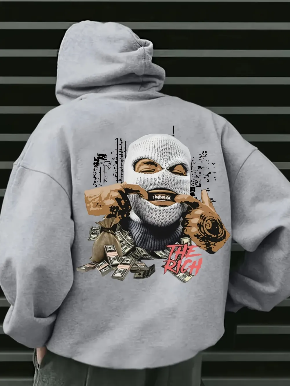 2025 خريف جديد عصري للرجال الرمزية مطبوعة مريحة لينة هوديي في الهواء الطلق الملابس الحضرية شارع العليا #3