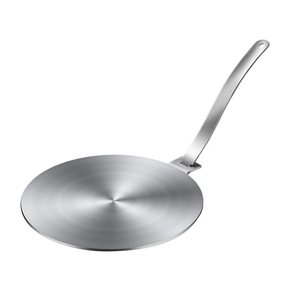 Stainless Steel Heat Conducting Plate Handle Detachable for Use as  Heating Diffuser Stove Adapter for Cooktops and Gas Stoves