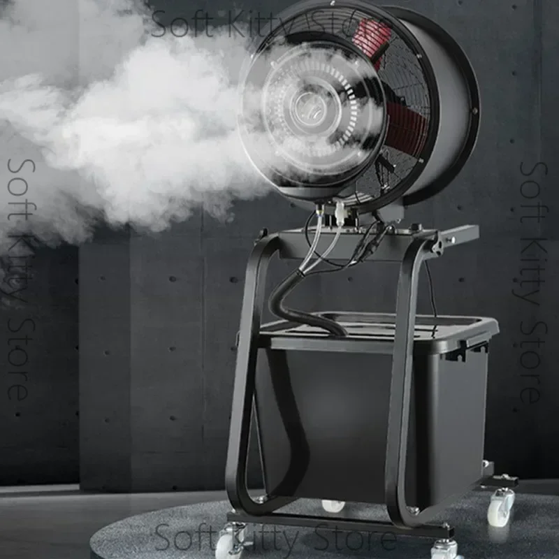 Commercial Spray Fan Outdoor Water Mist Humidification Workshop Dust Removal Strong Centrifugal Industrial Cooling Hand Push Fan