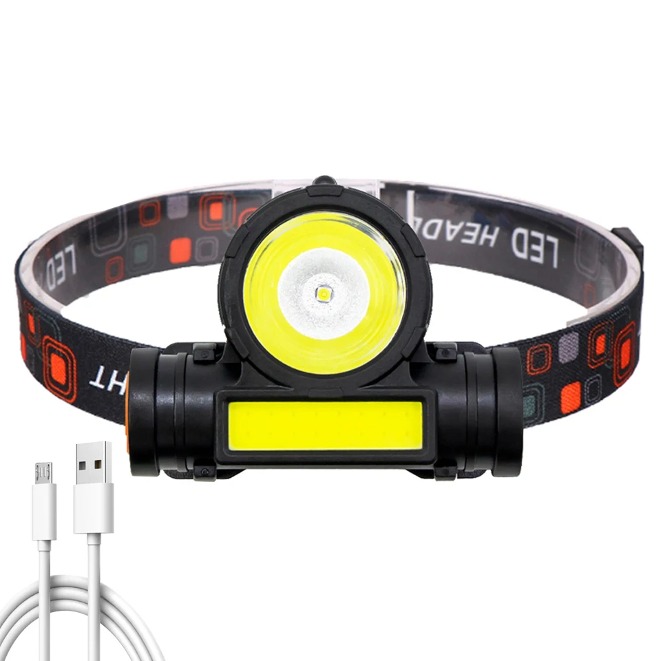 XP-G Q5 Zoomable Headlamp Head Lamp Headlight Waterproof 2500lm Led Built in Usb Rechargeable 18650 Battery Working Light