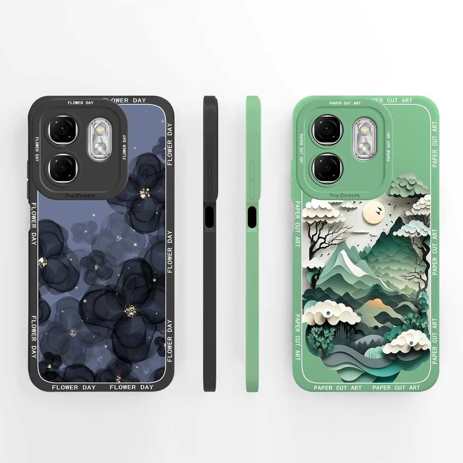 جراب هاتف انفينيكس سمارت 9 جميل لوحة زيتية زهور سيليكون لينة غطاء خلفي واقي لهاتف انفينيكس سمارت 9 Fundas الوفير