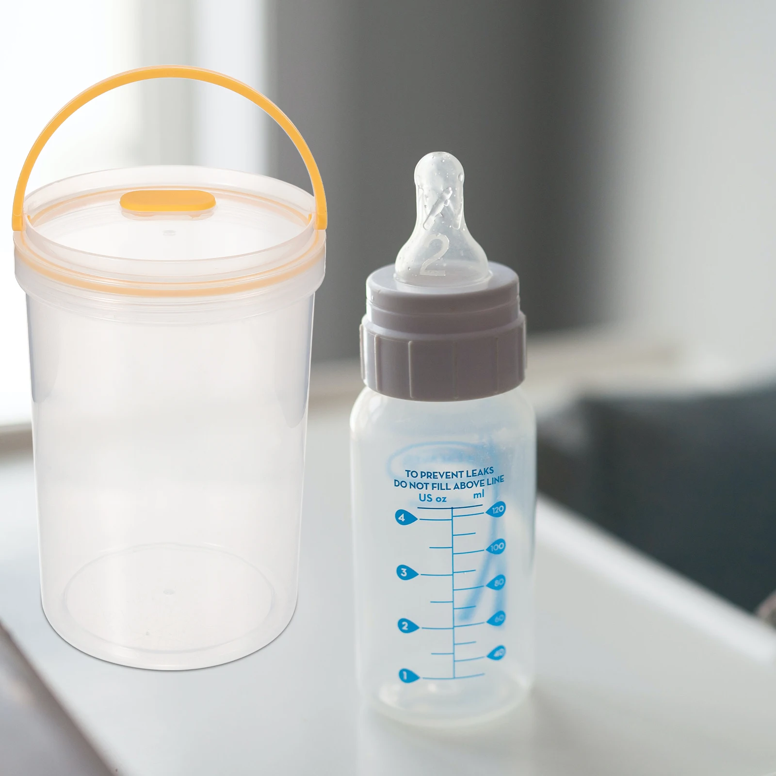 

Portable 1450ml Milk Powder Container Leak Proof Baby Food Storage Travel Formula Dispenser Snack Box Flour Tin Protein Storage