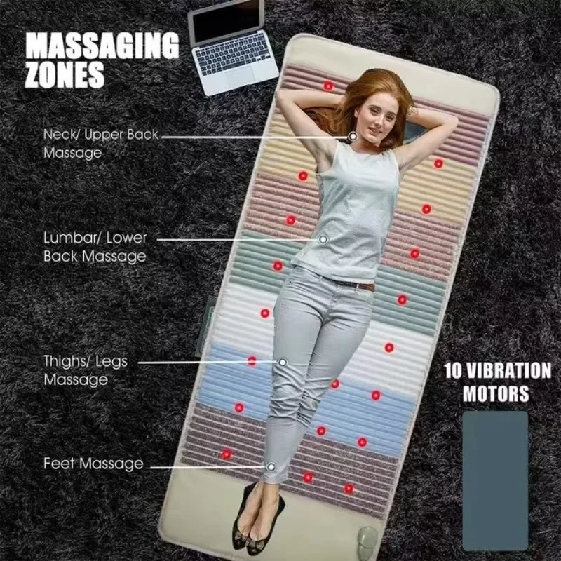 Negative pressure far infrared PEMF photon heating mat crystal jade, yoga mat pain relief
