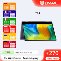 BMAX Y14 360° Laptop 14 inch Notebook Windows 11 16GB RAM LPDDR5 512GB SSD 1920*1080 IPS Intel N100 laptops Computer