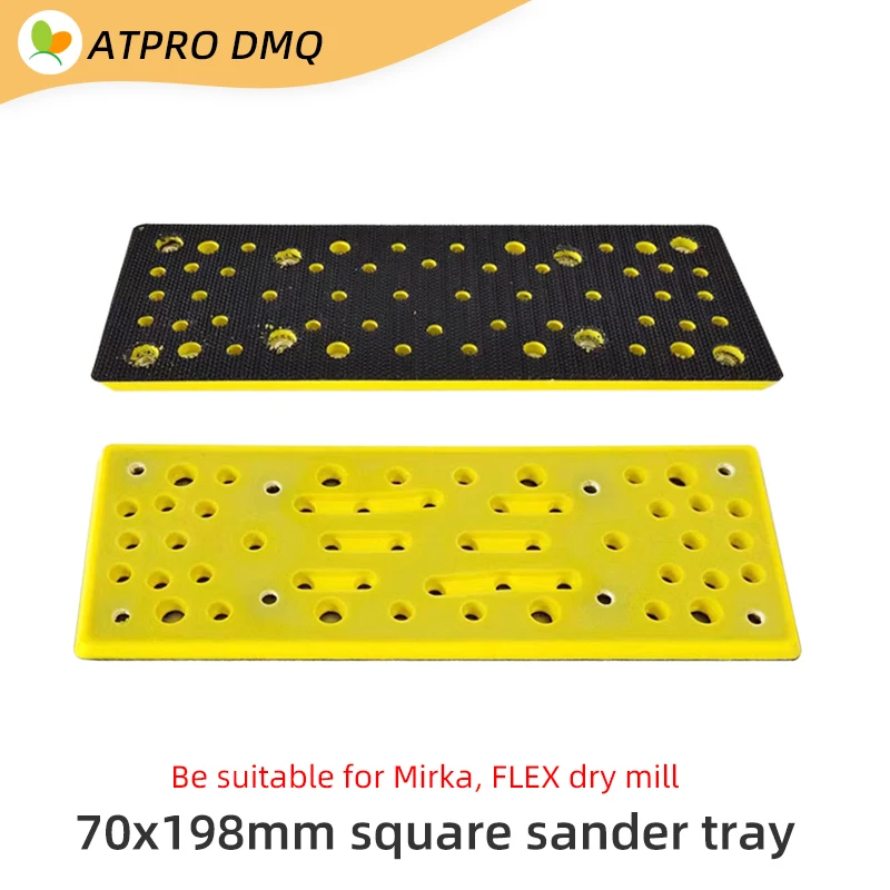 

Suitable For Milka FLEX Electric Dry Grinder 70x198mm Square Tray Sandpaper Machine Sticky Tray Base Accessories