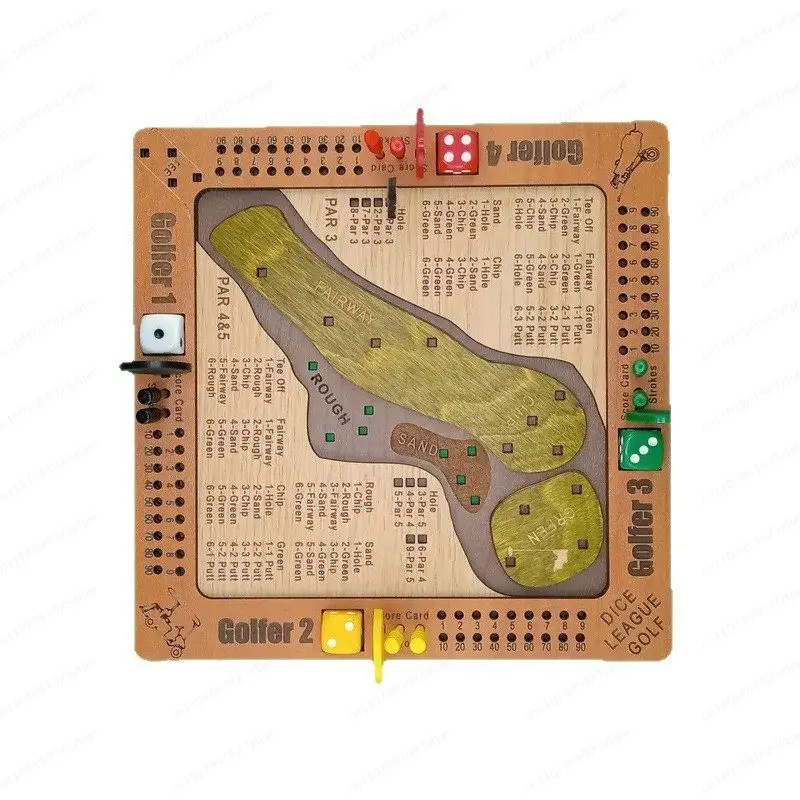 

Новая настольная игра в гольф с кубиками, деревянные изделия ручной работы