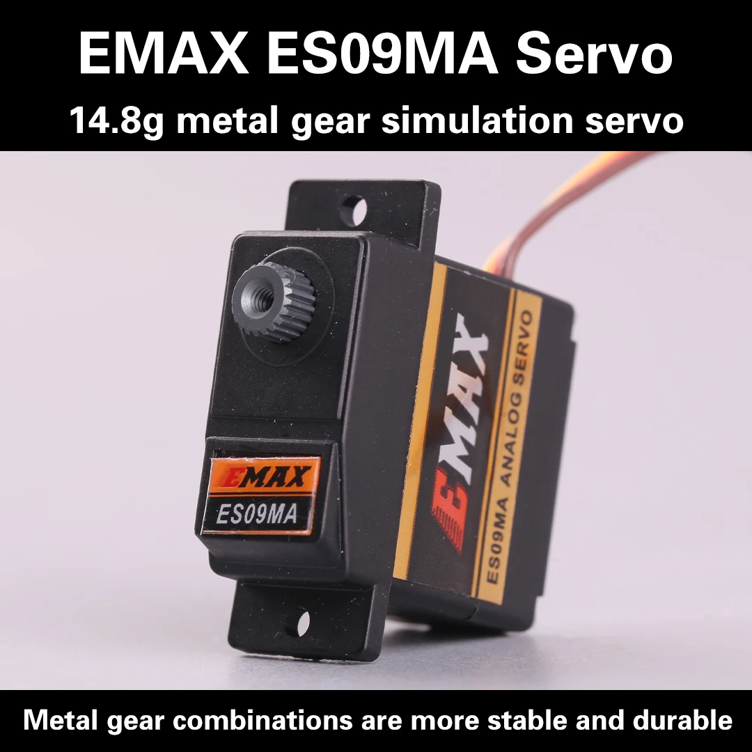 EMAX ES09MA Metal Analog Specific Swash Servos for RC Car Boat 450 Helicopter Fixed Wing Airplane