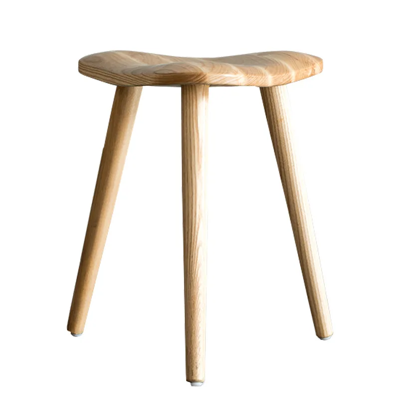 Solid wood, small stool, Nordic, simple, modern, low stool, Japanese style