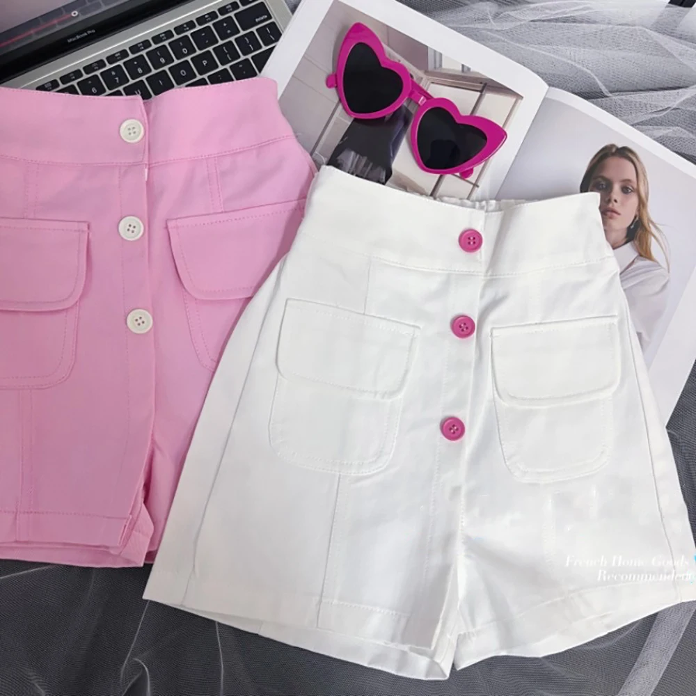 3-10 سنوات الاطفال السراويل الصيف واحدة الصدر مرونة الخصر الفتيات السراويل 2025 جديد ملابس الأطفال فضفاضة غير رسمية السراويل الساخنة #1