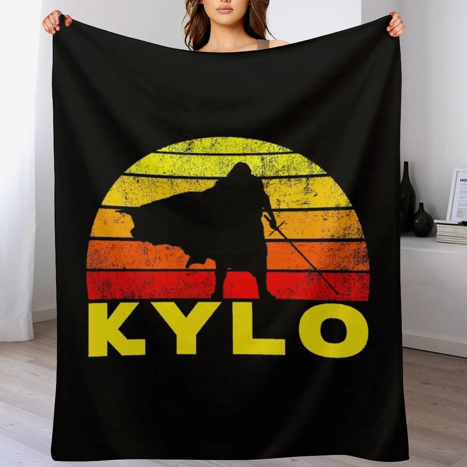 

New KYLO retro vol.1 Yellow Throw Blanket Sofa Quilt Decorative Sofas Softest Blankets