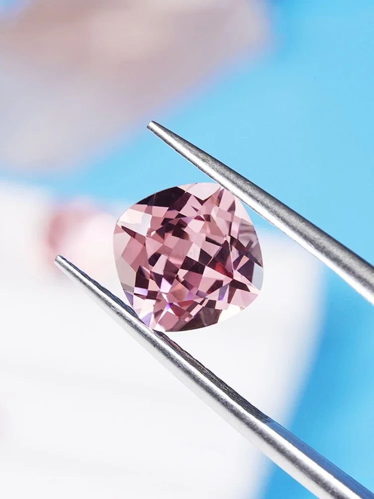 

Cultivated Gemstones Paraiba Synthetic Pink Square Morgan Pink Light Pink Gemstones Jewelry Unset Origin China