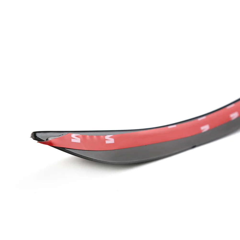 

6pcs Universal Black Pp Car Front Lip Splitter Spoiler Uv Coating Polished Surface For Car Bumper Cover Exterior Parts