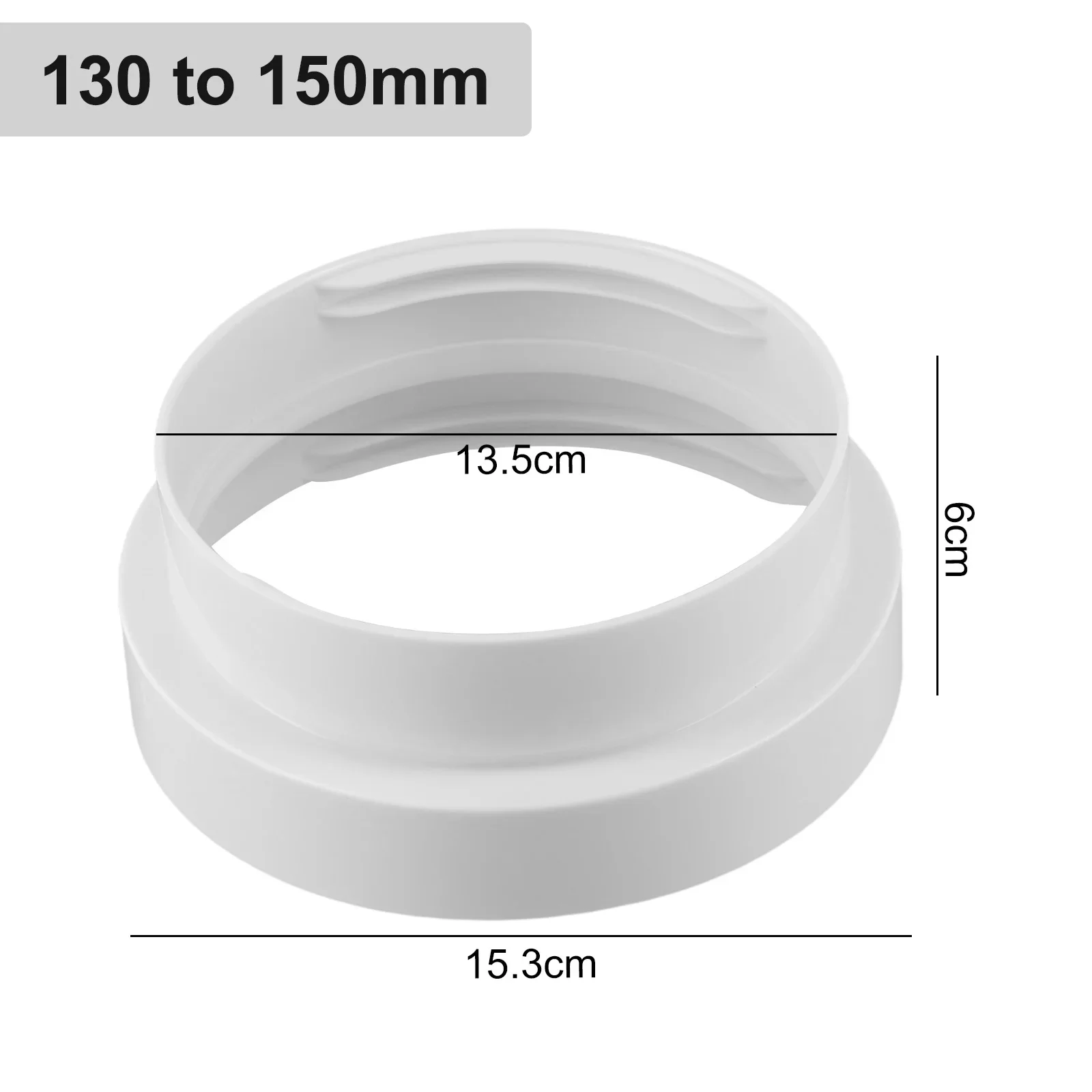 

130mm/150mm Mobile Air Conditioning Exhaust Pipe Connector for Portable Units Twisting Design for Easy Attachment