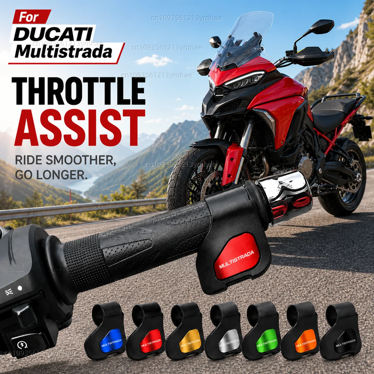 

For DUCATI Multistrada 950 1100 1260 1200 S GT 1200S V4 Motorcycle Throttle Assistant Clip Labor Saver Acceleration Labor-saving