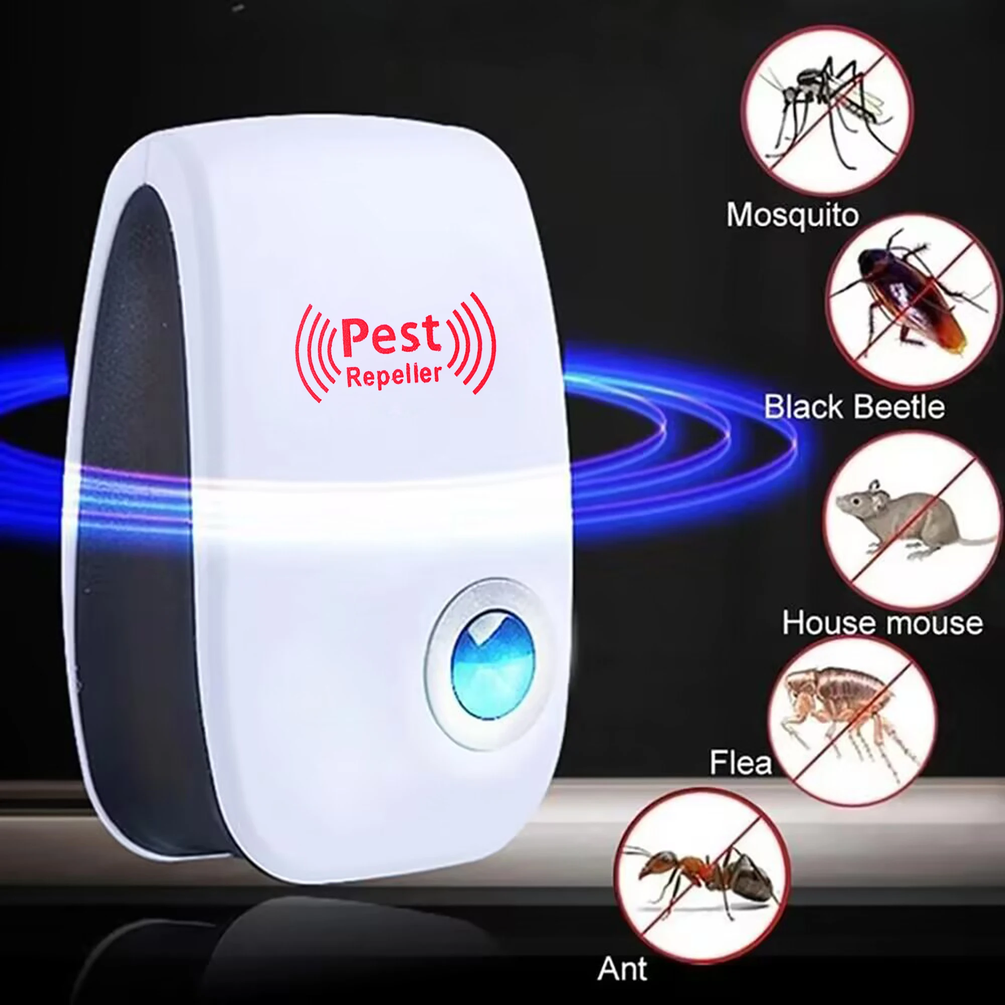 Eletrônico Ultrasonic Pest Repeller, Pest Repeller, Mouse, Rato, Barata, Dispositivo De Controle De