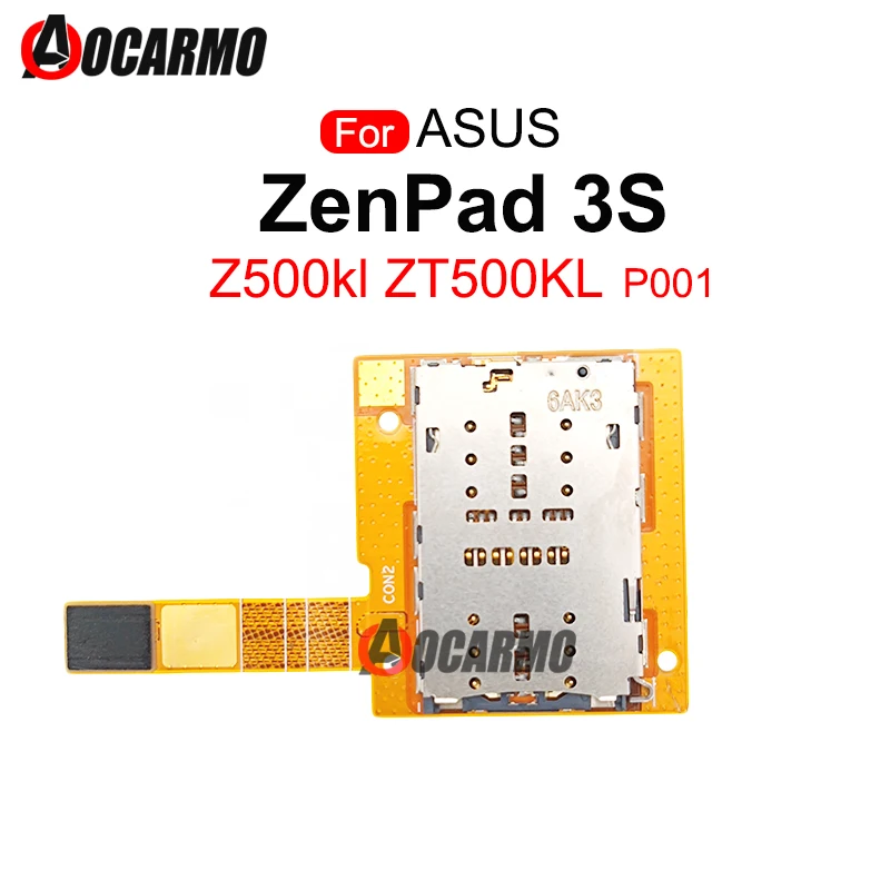 1Pcs SIM Reader Sim Card Holder Socket Flex Cable Replacement Parts For ASUS ZenPad Z500KL ZT500KL P001