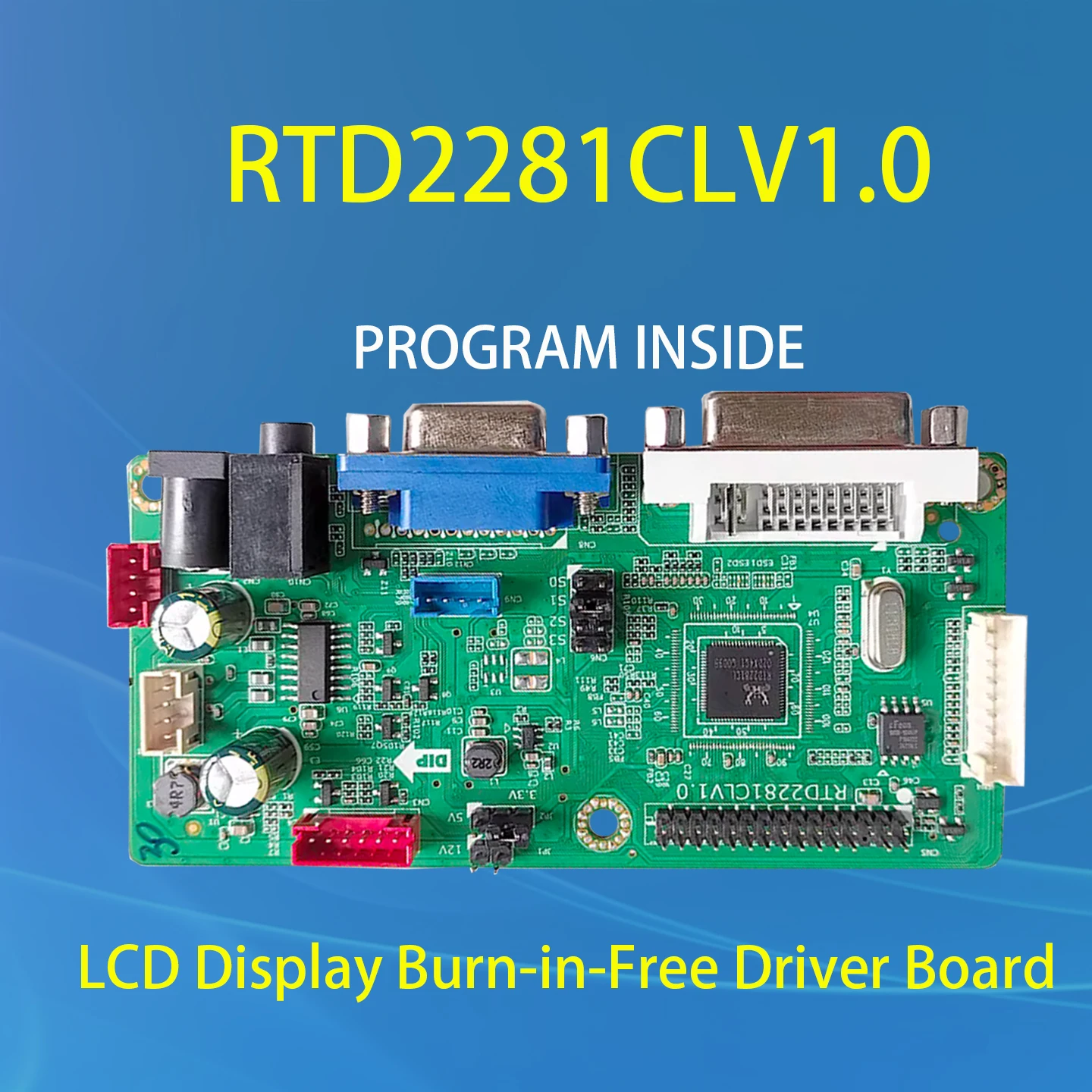 RTD2281CLV1.0 Burn-in-Free drive LCD driver board DVI+VGA program-free PC board industrial control board
