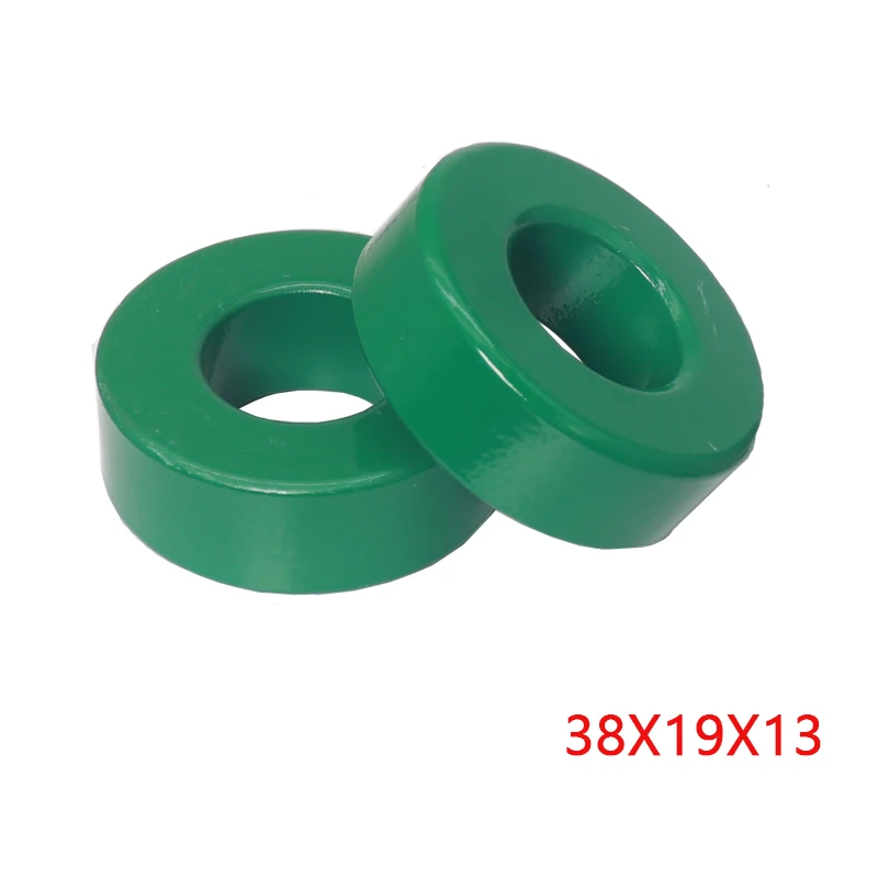 1PCS 38x19x13mm 38*19*13mm Green Iron Toroid Ferrite Core Used Widely in Inductors Power Transformers Welding Transformers