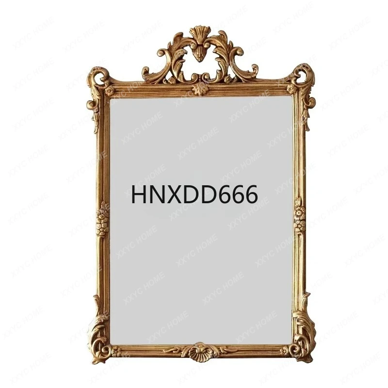 

French vintage wall-mounted vanity mirror porch fireplace decorative mirror