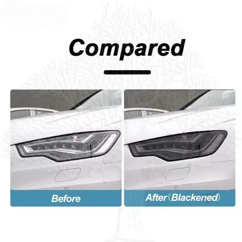 Smoked Black TPU Sticker Car Headlight Protective Film For Audi A3 8V S3 A4 B8 B9 A5 A6 S6 C8 A7 A8 D4 TT TTS Q3 Q5 Q7 Q8 RSQ8