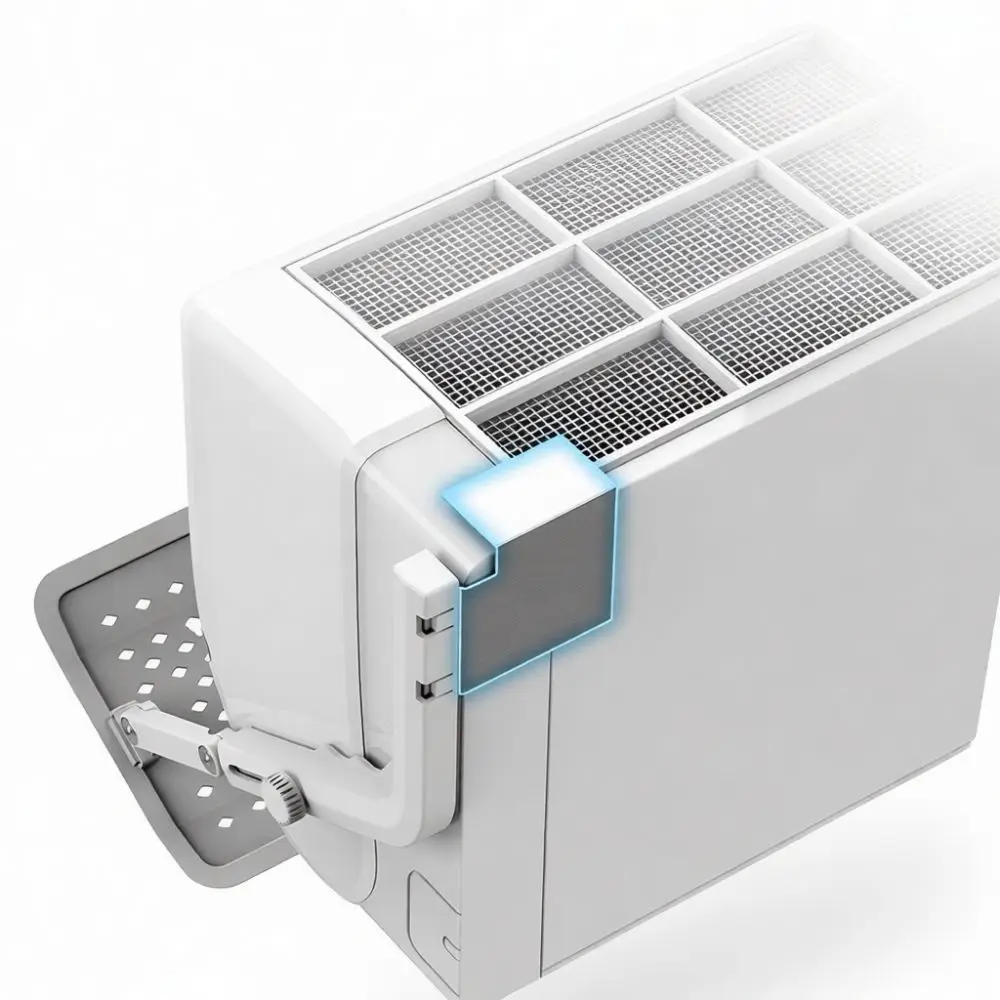 Universal Air Conditioner Wind Deflector Adjustable Baffle For Wall Mounted Air Cooling Wall Protection Shield