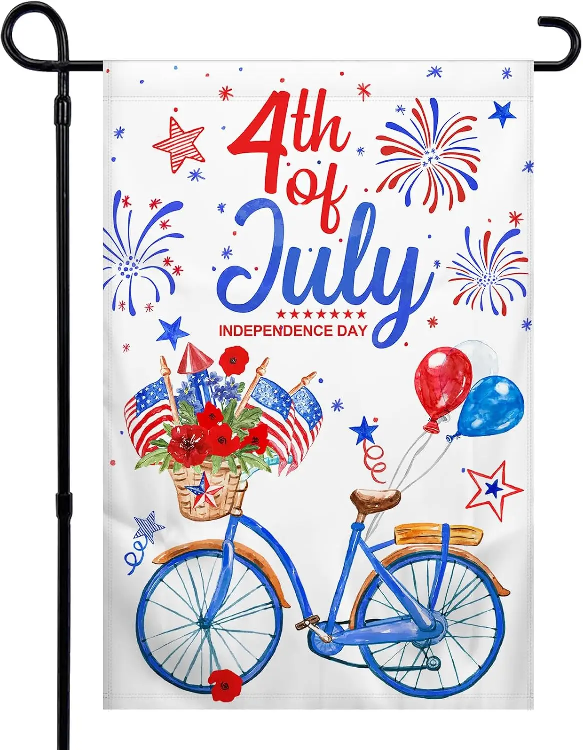 Bandera de Jardín del 4 de Julio, 12x18 Pulgadas, Doble Cara, Patriótica, para Celebración, Día de los Caídos, Día de la Independencia, para Patio y Jardín LLX
