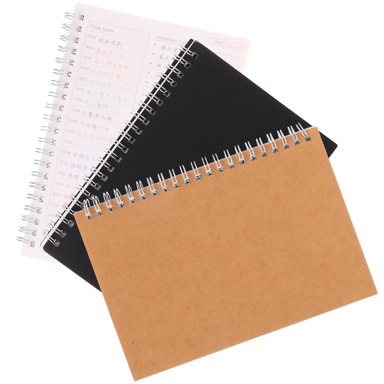 3Pcs Practical Student Account Record Book Lightweight Portable Diary Finance Notepad for Daily Use Finance Notebook