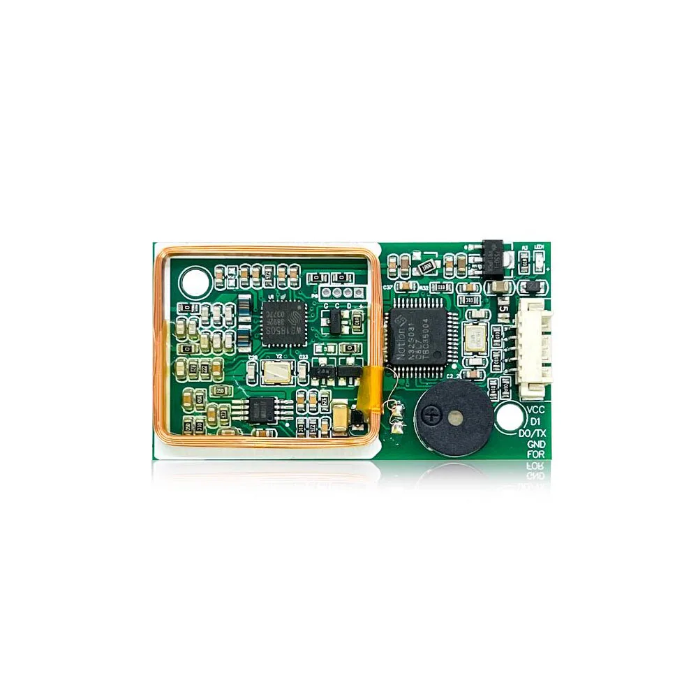 Taidacent Dual Frequency RFID Reader Module 125KHZ 13.56MHZ RFID Writer Reader PCB Board 12V MINI UART WG ID Card Reader Module