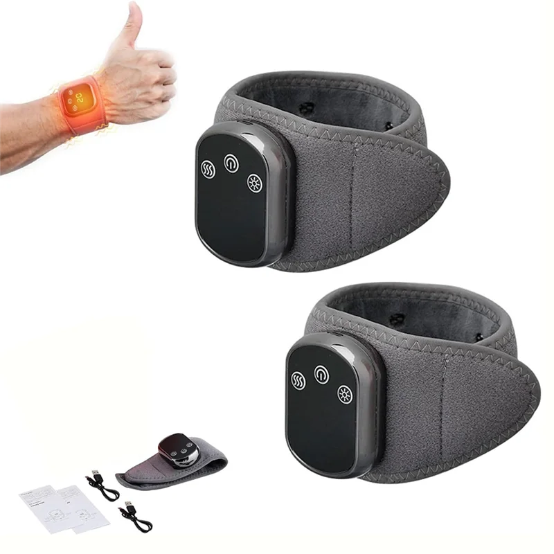 مدلك مع غلاف عضلات محمول بالحرارة، 3 أوضاع للثقب، وسادة تسخين قابلة لإعادة الشحن-Y48A