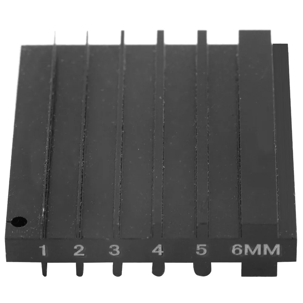 Steel Blade Leather Edge Beveler 6mm Groove Wide Shovel Edge Sharpening Guide 45 x 50mm Size U Groove Design
