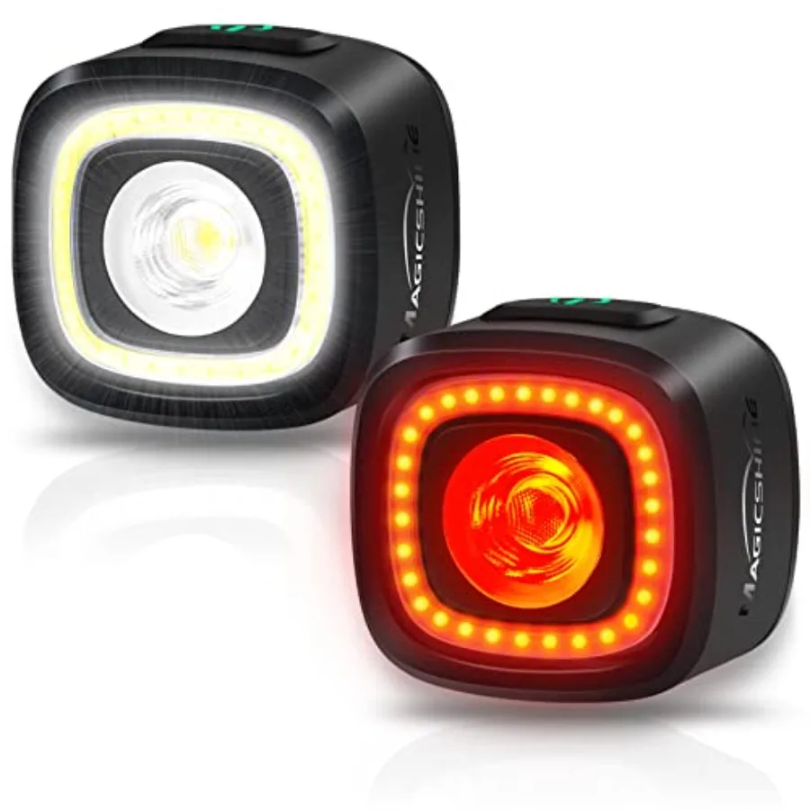 

SEEMEE 150 Bike Lights - 150 Lumens, Smart Brake Sensor Rear Light, 1500m Viewable Range, 260° Visibility, Type-C Rechargeable,