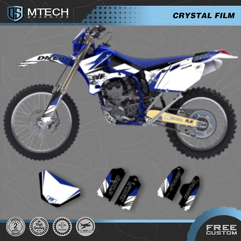 DSMTECH For YAMAHA WRF250 WRF450 2003 2004 2005 2006 Motorcycle Graphics Decals Stickers Kits for WRF 250 450 2003-06 011