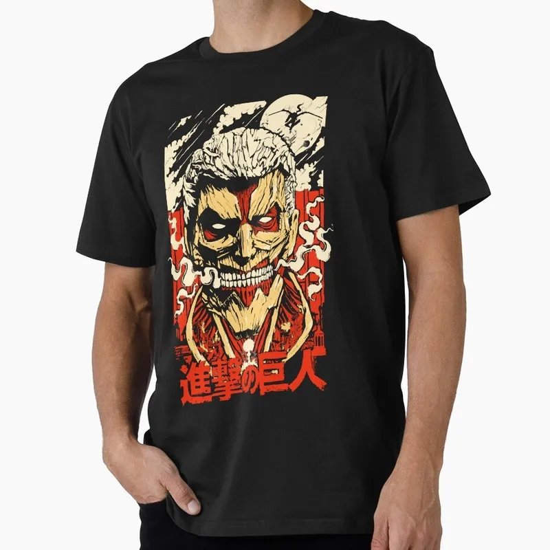 Armored Attack on Titan Anime Gift T shirt Short Sleeve Tee Shingeki no kyojin Print Graphic Clothes US size tops S-6XL
