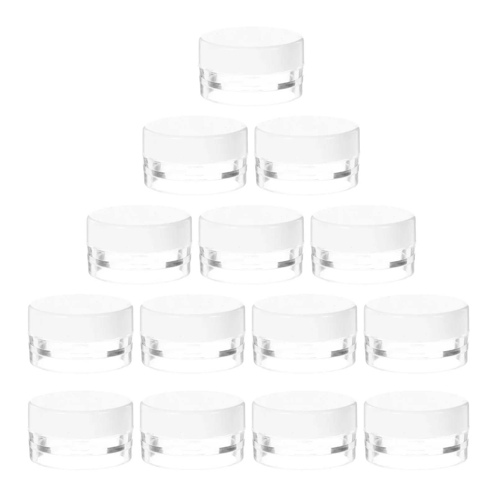 

20pcs Cream Jars 3G Facial Lotion Dispensers Portable Moisturizer Containers Transparent Travel Sample Boxes Leakproof