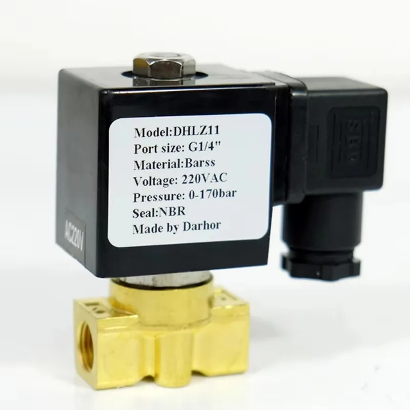 

Brass & SS304 Miniature Solenoid Valve, High Pressure 100bar to 300bar