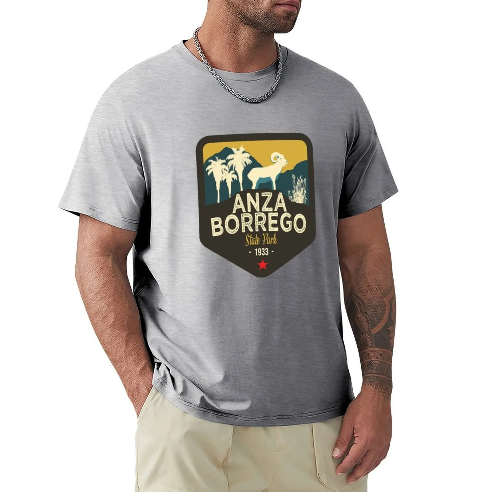 

California Treasures Badge 2 of 10 - Anza Borrego State Park Sticker T-Shirt plain customs design your own mens plain t shirts