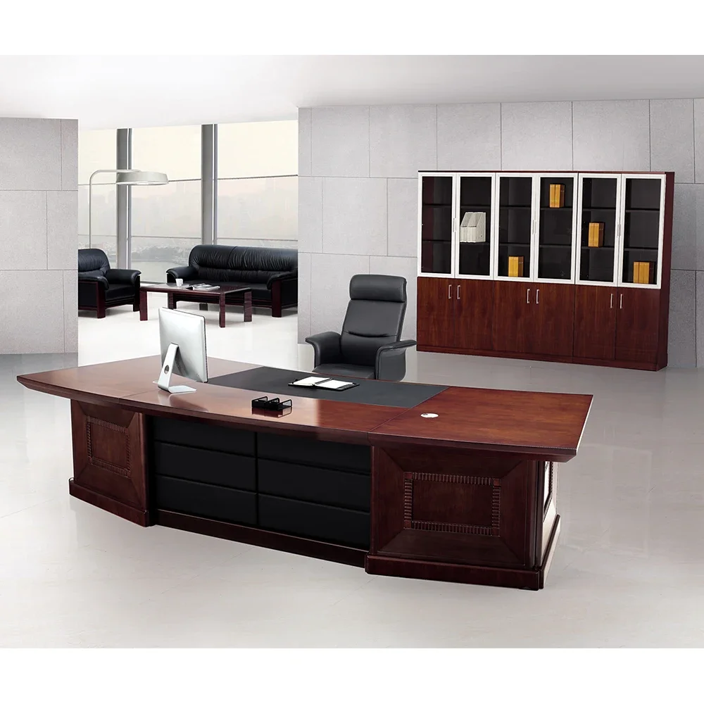 

Factory Directly Selling Working Office Manager/boss/ceo Desk Solid Wooden Director Computer Desk Customized Green Material