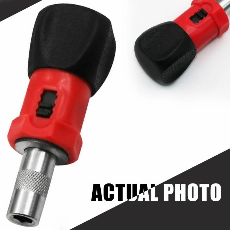 Y1AD 1/4in Sockets Ratcheting Screwdriver With Bit Holders For Repair