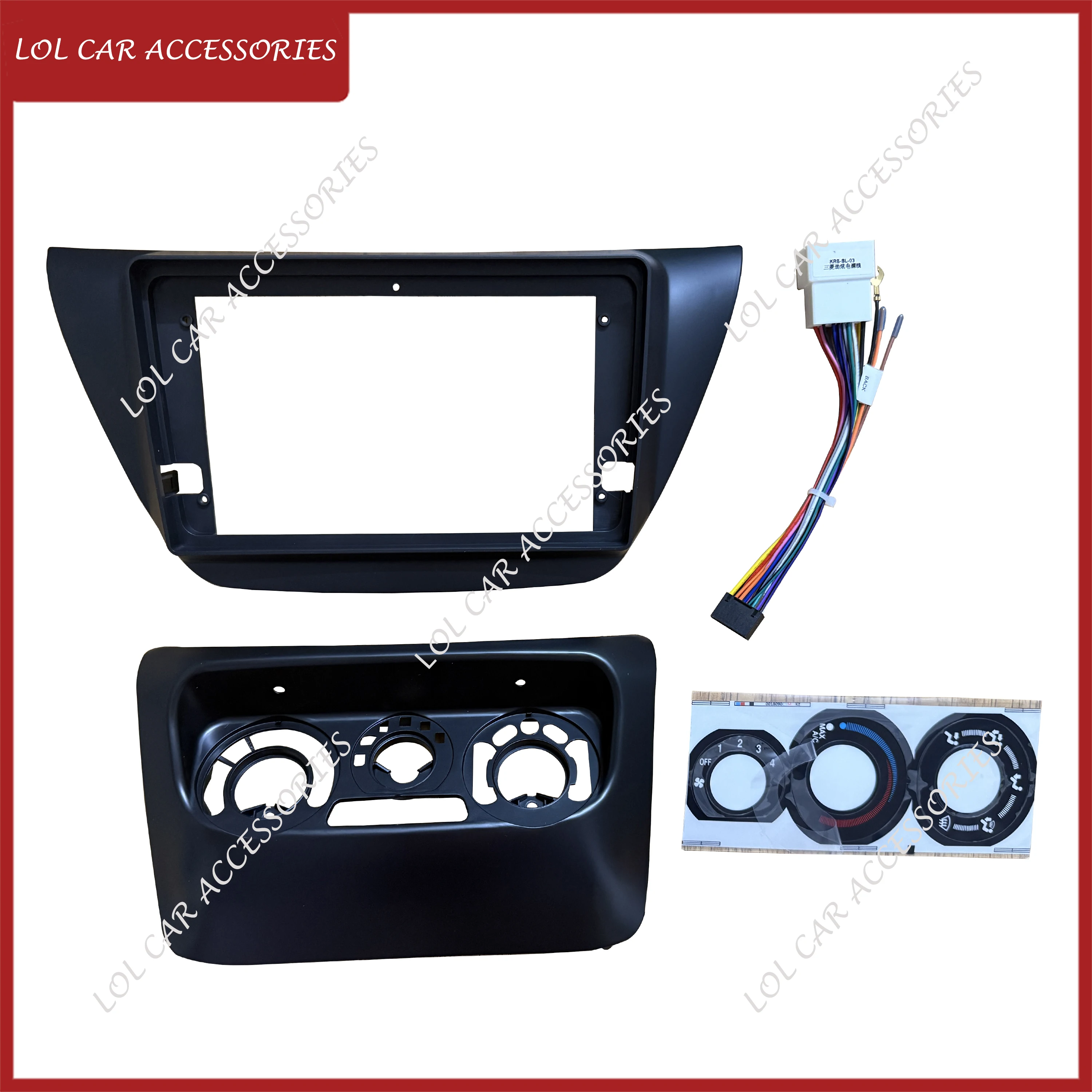 9 Inch Car Radio Fascias For MITSUBISHI Lancer IX 2005-2008 Stereo Dash Panel Frame 2 Din DVD GPS MP5 Android Player Cover
