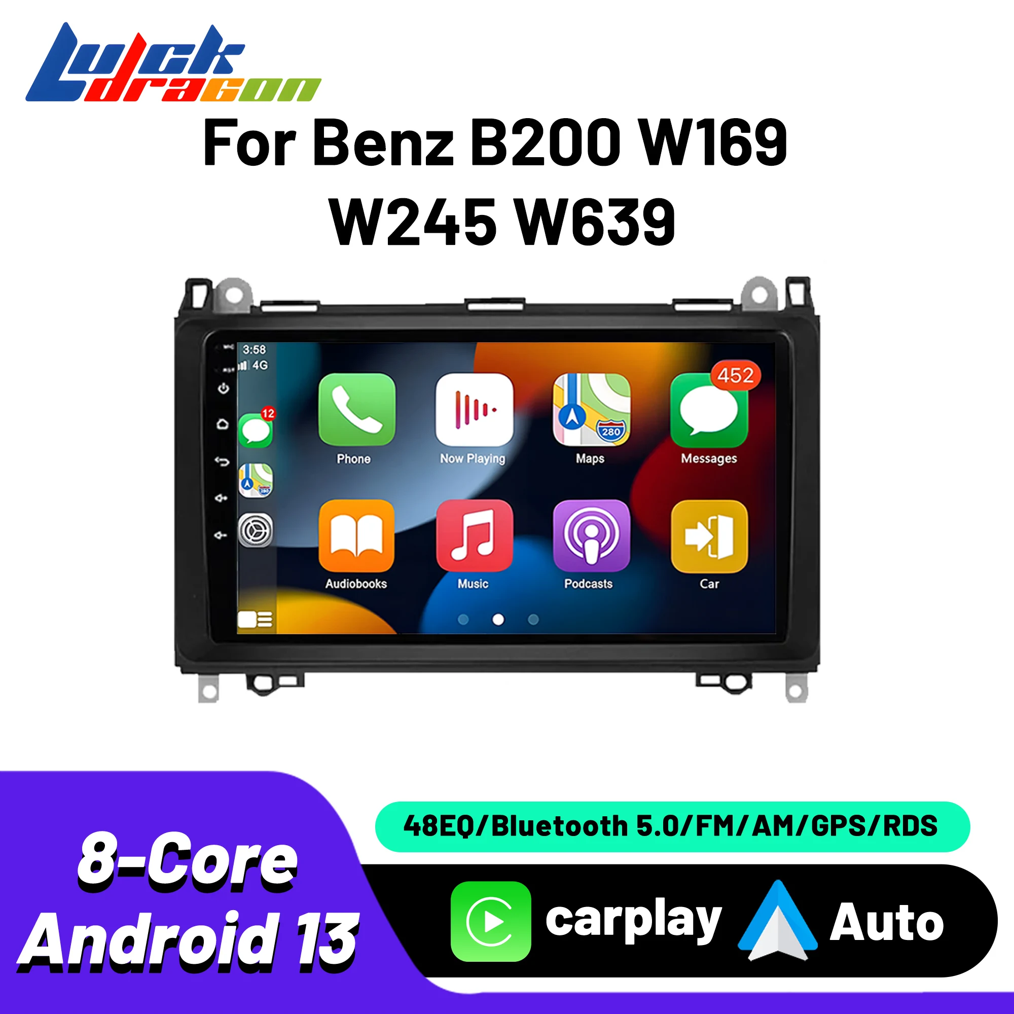 

Car Radio Android 13 Player Multimedia Automotive Carplay For Benz B200 W169 W245 W639 Android Auto Wireless 8Core Video