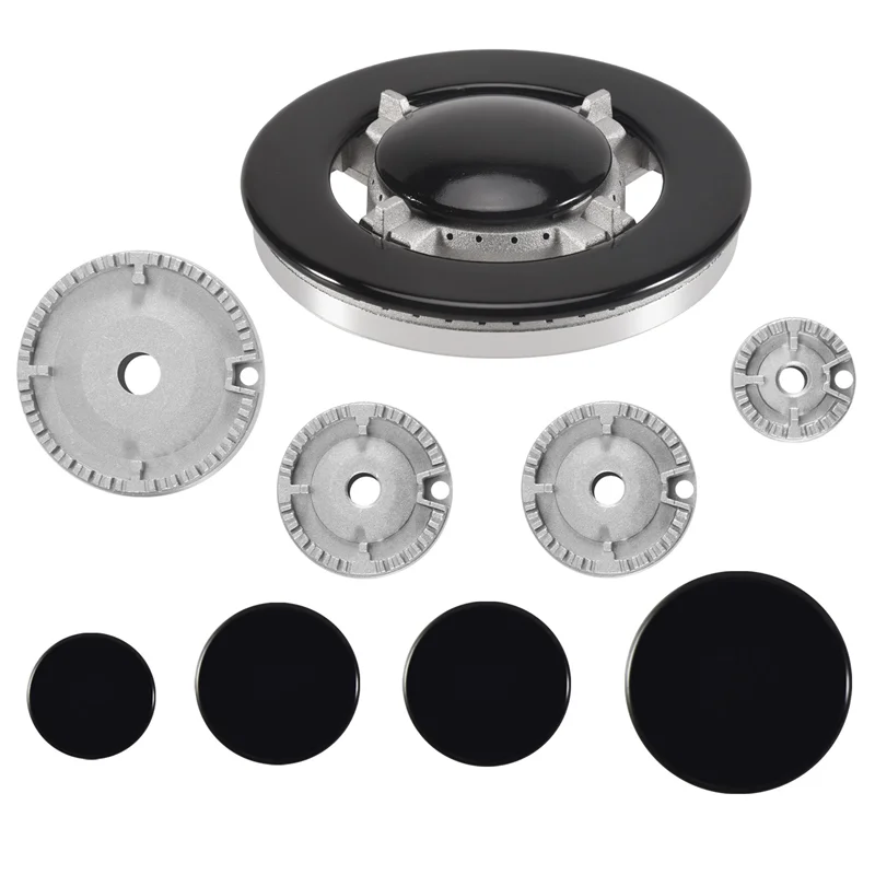 ABBK-غطاء موقد الغاز الموقد، مجموعة أغطية الموقد موقد الغاز 5 PS، قبعات الموقد لأغطية علوية لموقد SABAF بديلة لمواقد SABAF