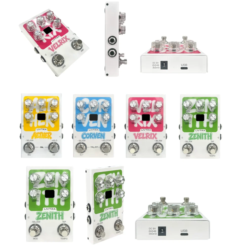 2026 LIVTRA Guitar Effect Pedal Dual Module IR Amp Simulator For Electric Guitar Bass Professional Music Performance