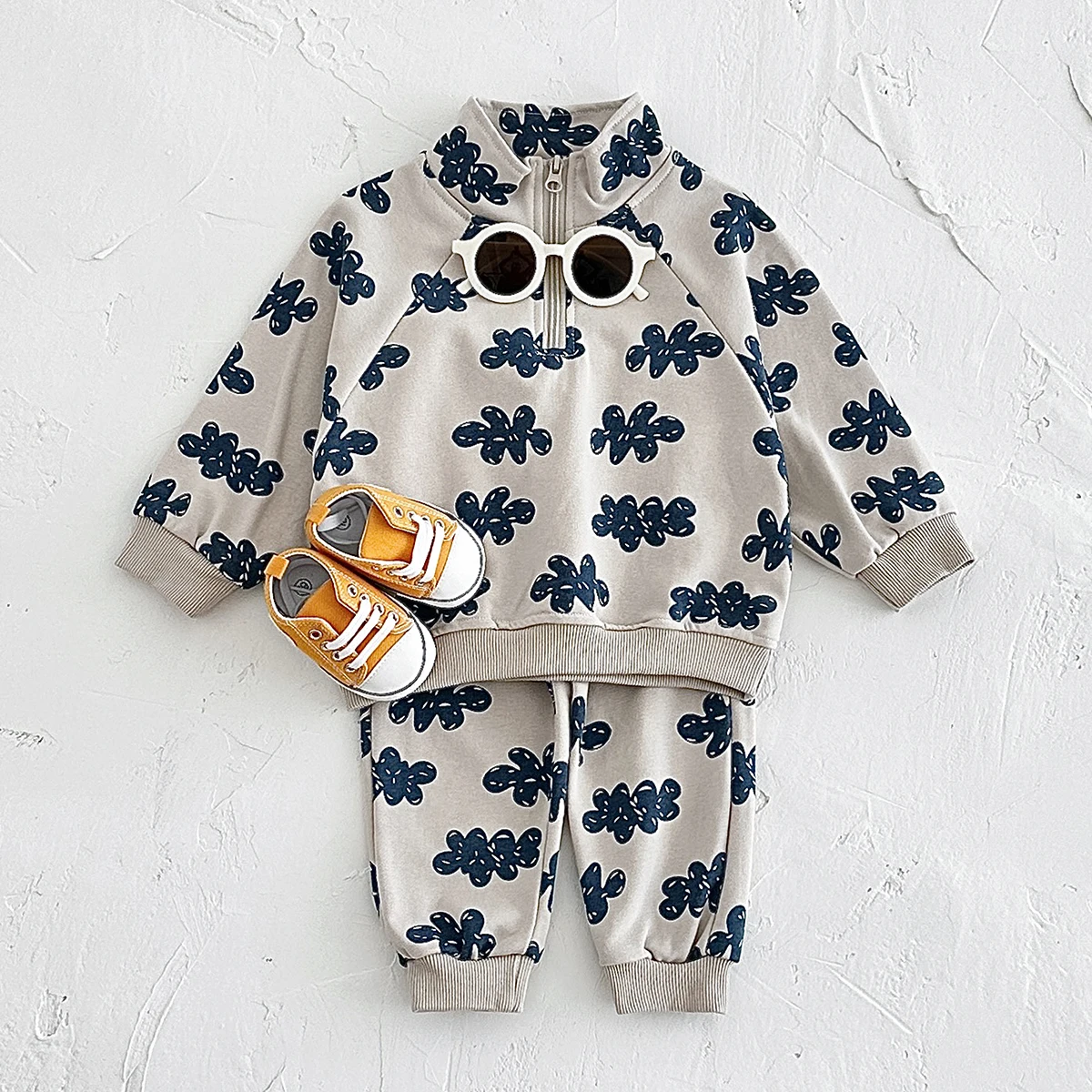 2024 Autumn Baby Boy Clothes Sets Girl Infant Sweatshirts Long Sleeve Pullover+Sweatpants Suit Kids Outfit 2Pcs Children Clothes