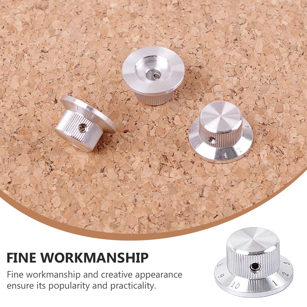 

3Pcs Tone Control Knob for Guitar Metal Round Volume Knobs with Eye Design Electric Instrument Performance Parts