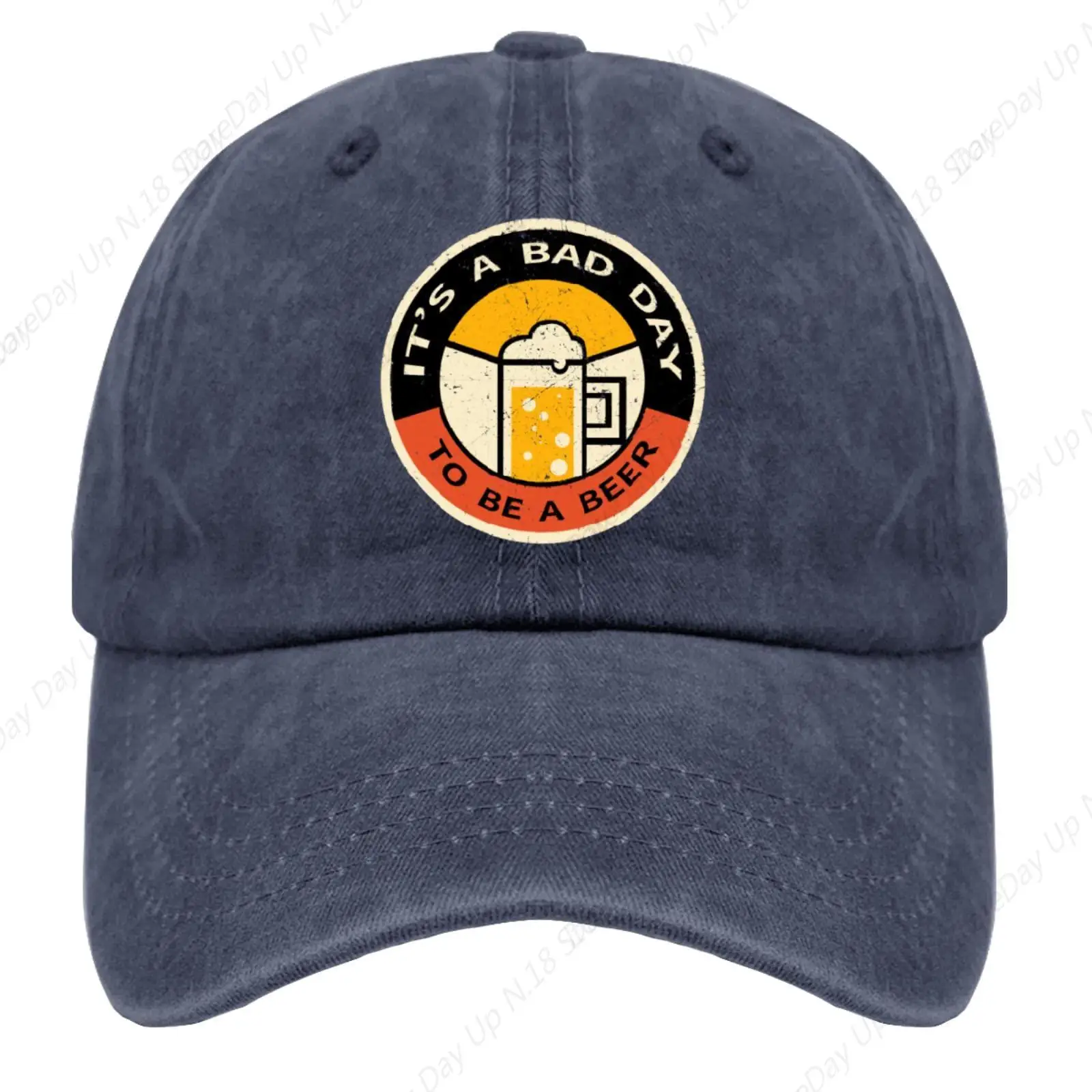 Cowboy Baseball Cap Low-Key Its A Bad Day To Be A Beer Baseball Cap Adjustable Strap For Men Cotton Fishing Hat