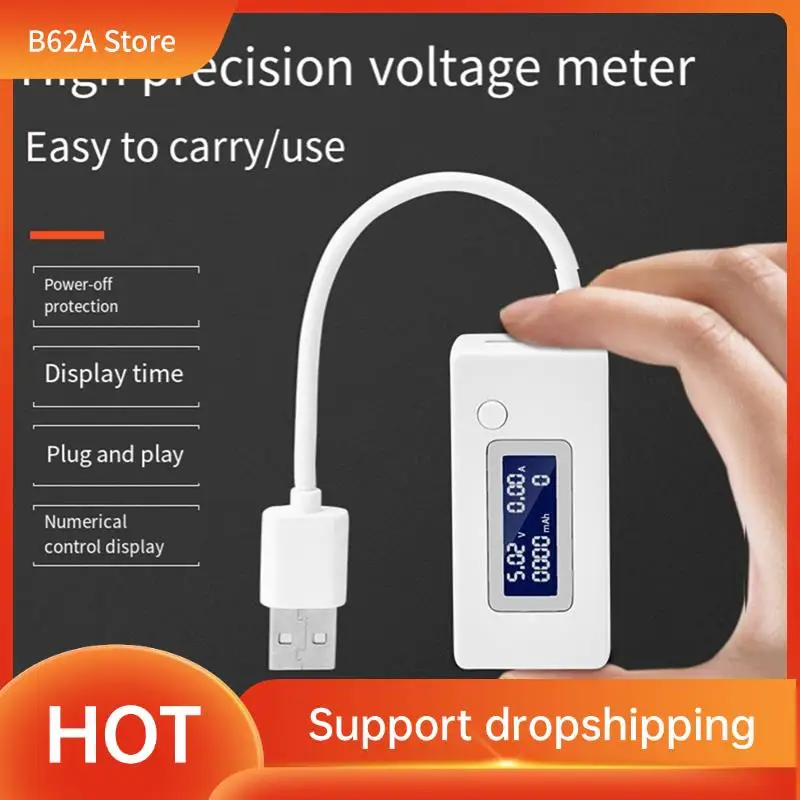 

B62A Многофункциональный USB-тестер зарядного устройства с ЖК-дисплеем, размеры 4-30 В 0-3 А, комплексный измеритель напряжения и тока