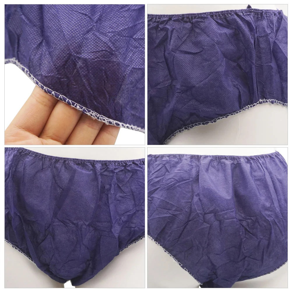 50 Pcs Non- Woven Bras Men High Cut Briefs Men Underware Disposable Spa One Time Use Underpanties