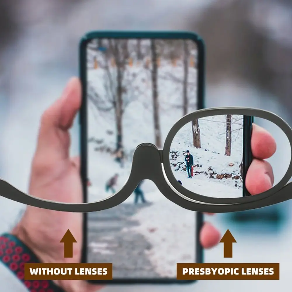 +1.50~+4.0 Diopter Rotating Makeup Reading Glasses Vision Care Colourful Frame Folding Eyeglasses Eyewear Cosmetic Glasses